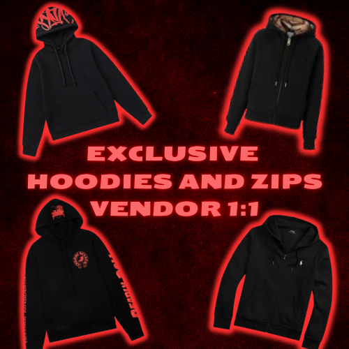 EXCLUSIVE  HOODIES AND ZIPS  VENDOR 1:1